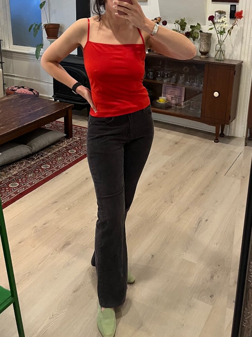 90s Vivian Tam Red Tank Top